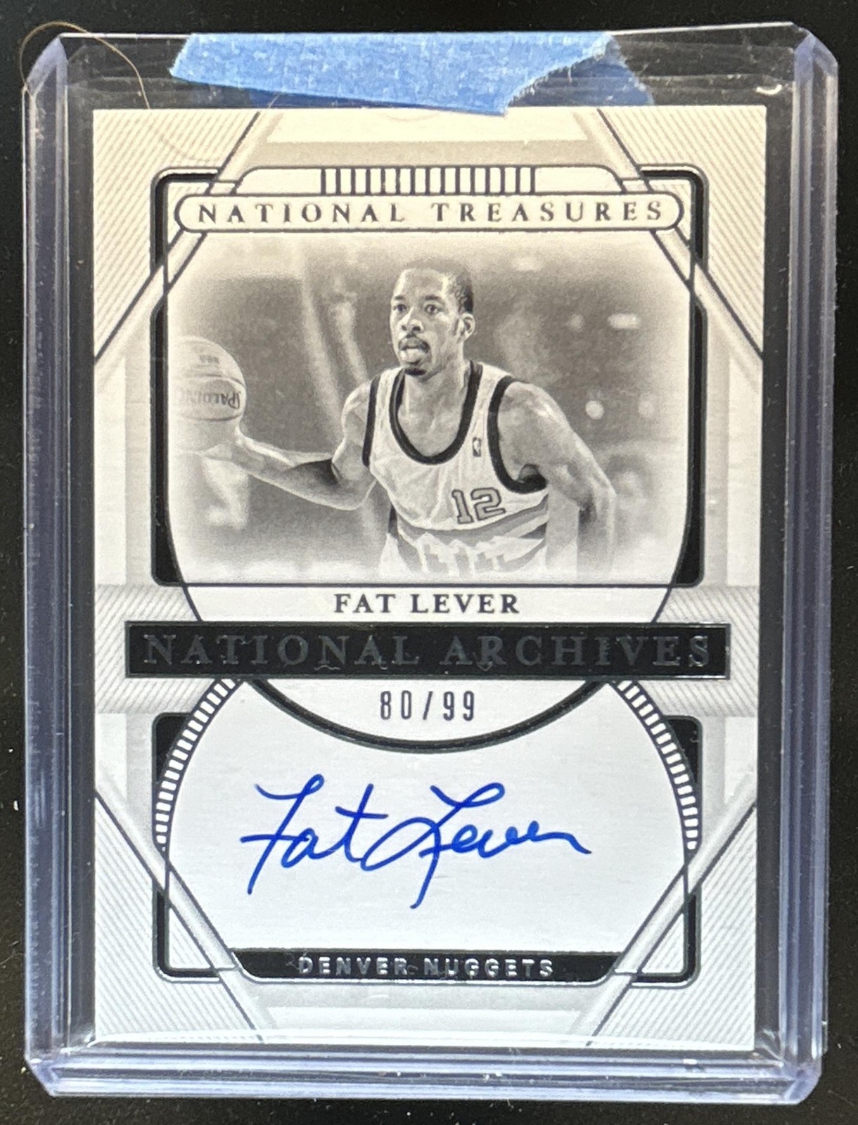2020-21 Panini National Treasures Fat Lever Archives Ink Auto #/99 Nuggets