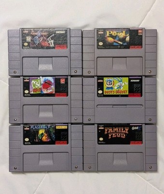 SNES Game Lot TESTED | Cool Spot, Flashback, NBA Hangtime, Tiny Toons Buster