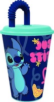 Tataway Stitch Palms Becher 430 Ml Mit Strohhalm, Praktisch Und Farbenfroh