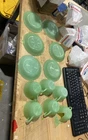 Anchor Hocking Fire King Alice Jadeite Floral Sets - missing one cup