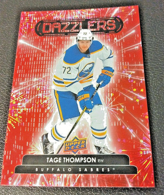 Tage Thompson D A Z Z L E R S NearMint Collector's Priority card (2022-23)