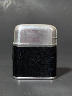 Vintage Evans Breeze King Windproof Black Leather Calf Pocket Lighter FOR PARTS