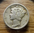 1937-D Mercury Dime - Actual Silver Coin Shown - Free Shipping & Tracking INV811