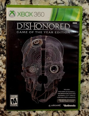 Dishonored-Game Of The Year Edition Microsoft Xbox 360/ CIB/ Manual/ No Poster 