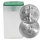 Roll of 20 - 1 Oz Silver American Eagle Brilliant Uncirculated - 2016
