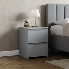 Modern Grey Chest of Drawers Bedroom Furniture Storage Bedside 2 to 8 Drawers