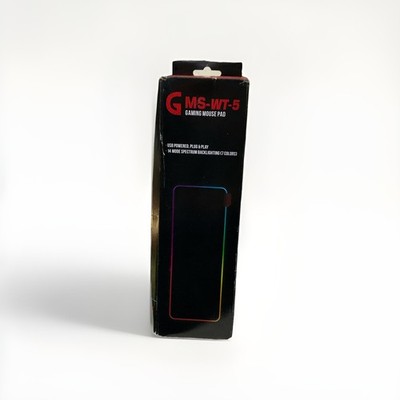 GMS WT-5 RGB Gaming Mouse Pad 80x30cm Extended Stitched Edges NEW