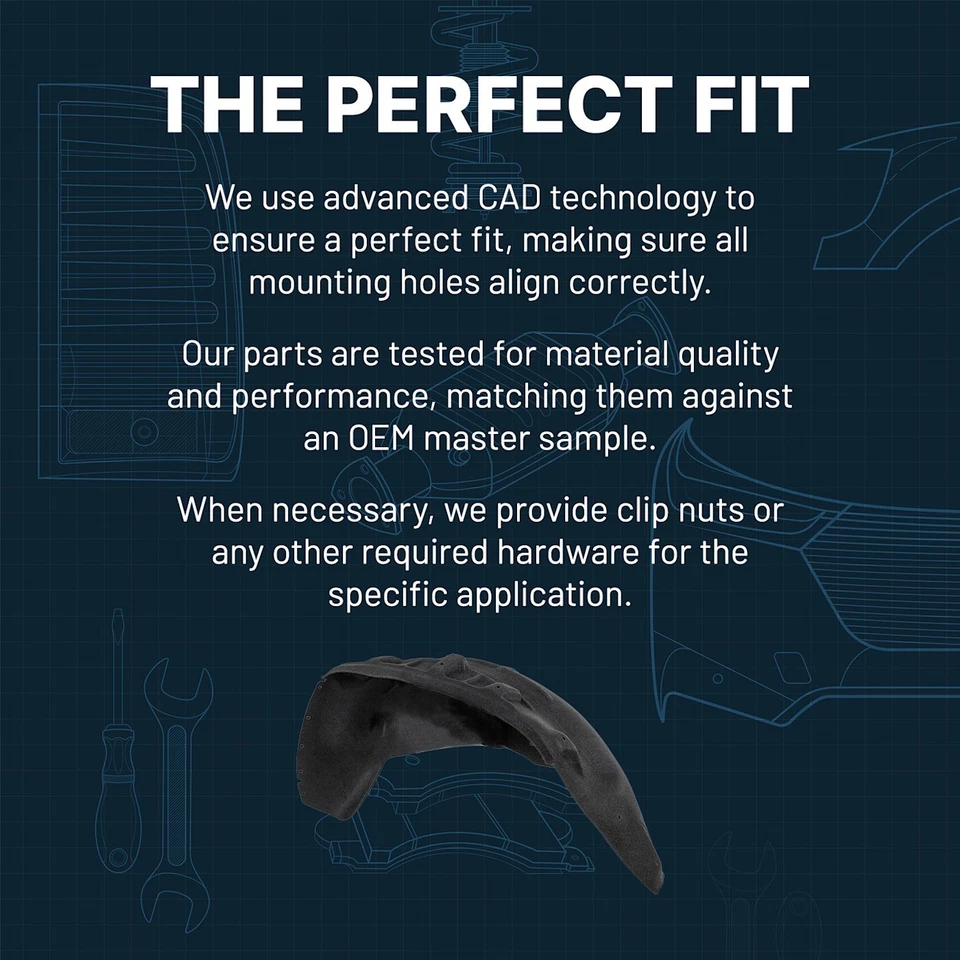 Protector contra salpicaduras para Ford F-150 F-250 F-350 1987-1997 lado del conductor delantero FO1246104 Foto 4 de 4