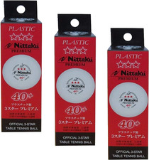 NITTAKU 3-Star Premium 40 Table Tennis Balls