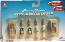 Life Like 433-1851 O Scale City Accessories Scene Master (Pack of 12)