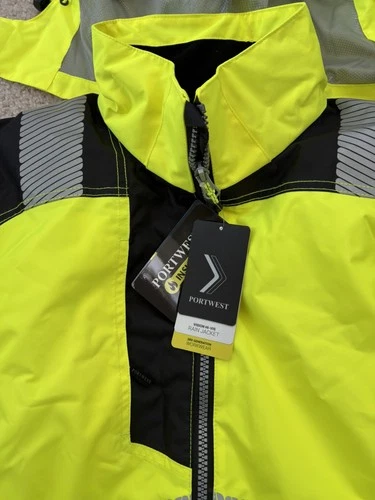 PORTWEST PW3 HI-VIS WINTER JACKET – T400 Safety Rain Reflective image 8