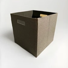 Gray Fabric Storage Bin Organizer Basket Collapsible Closet Shelf Cube