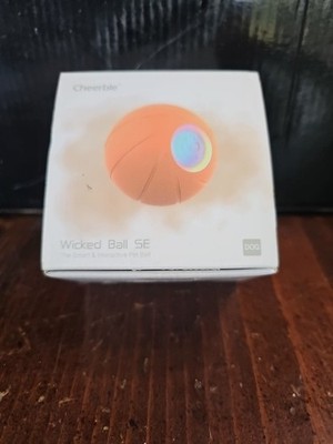 Cheerble Wicked SE Smart Automatic Interactive Dog Toy Ball Orange New