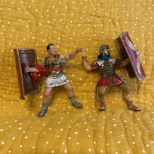 Papo Roman Solider & Julius Caesar Toy Figures. NOT COMPLETE See Photos