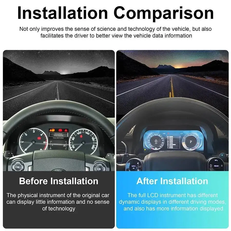 Cuadro de instrumentos digital LCD velocímetro tablero de instrumentos para Land Rover Discovery 4 Foto 3 de 4