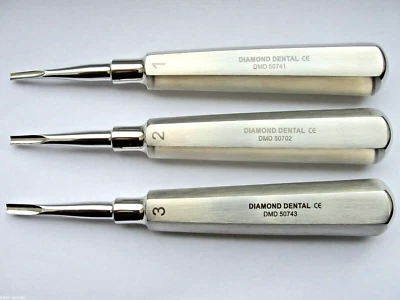 D+MD Coupland set of 1, 2 and 3, Luxation instruments best quality dental