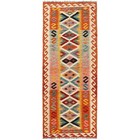 Southwestern Handmade Afghan/Turkish Kilim Entryway Runner Rug 2'4x6'4ft, B26671