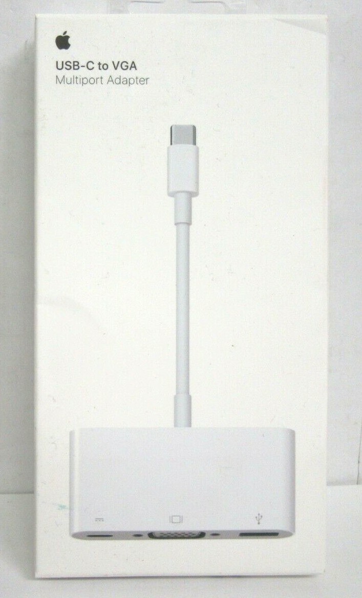 GENUINE APPLE USB-C to VGA Multiport Adapter - MJ1L2AM/A