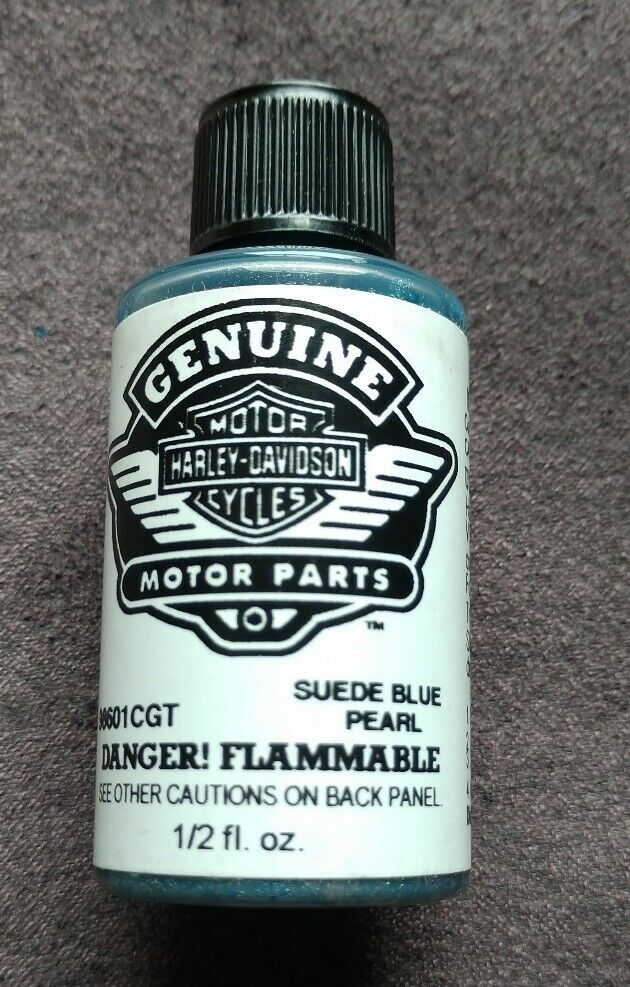 NEW Harley Davidson Touch Up Paint 1/2 fl oz. / 98601CGT Suede Blue Pearl