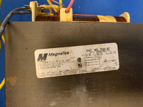 Magnetex 1130-97 Halide Métal Ballast - 1000W - Photo 3 sur 3