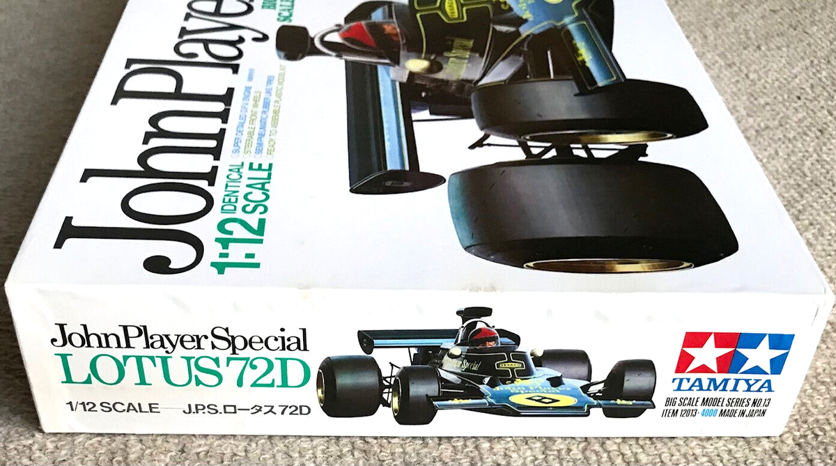 自動車 TAMIYA John Player Special Lotus 72D TAMIYA John Player Special- J.P.S Lotus 72D - Big Scale 1:12