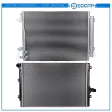 Aluminum Radiator & AC Condenser Cooling Kit For 2006-2008 Volkswagen Passat