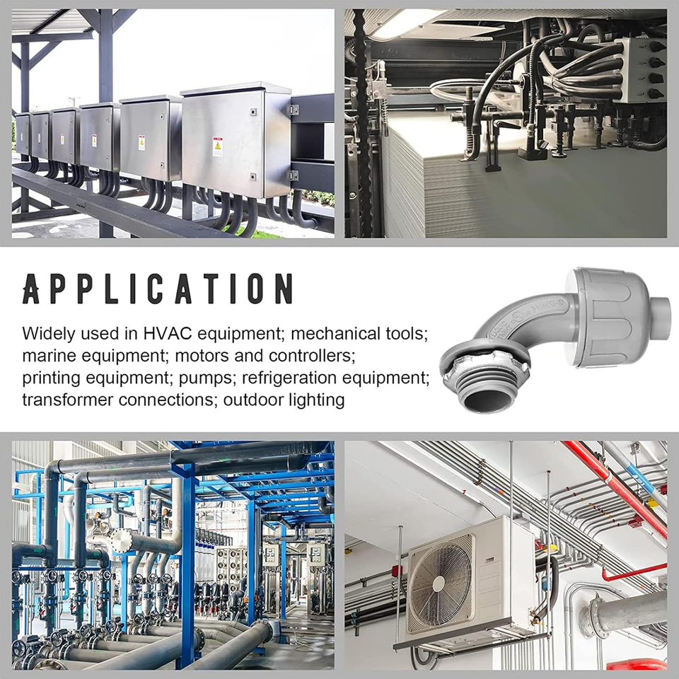 Yaomiao 1/2 Inch Liquid Tight Connector PVC Electrical Conduit Fittings