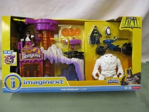 Fisher Price Imaginext Super DC Friends Penguin Lair Headquarters Clayface set