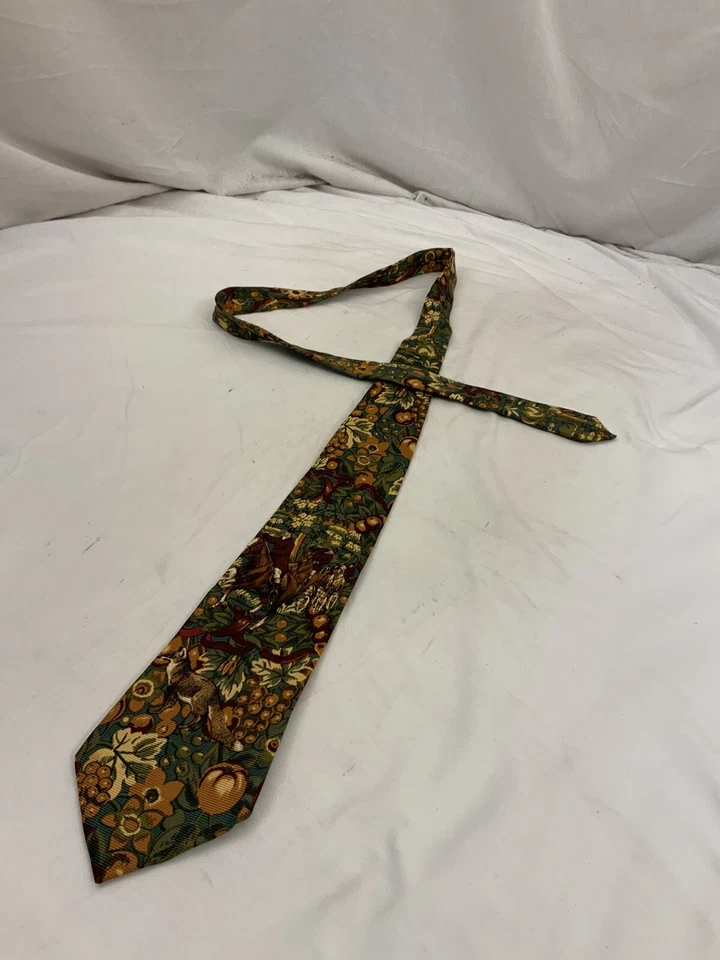 Corbata Bally Multicolor Floral 100% Seda YGI W1-112 Foto 3 de 4