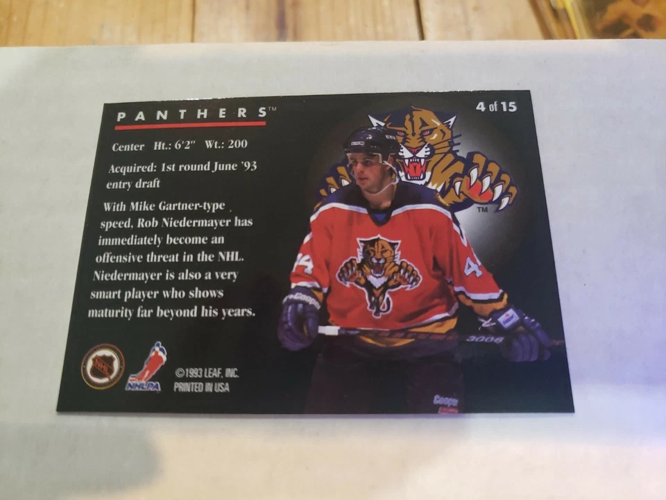 Rob Niedermayer RC 1993 Donruss#4 - Image 3 of 3