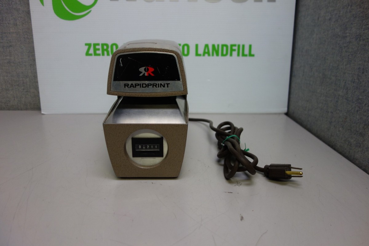 RapidPrint AR-E Electric Date Time Clock Stamp Machine [NO Key] | eBay display picture 1