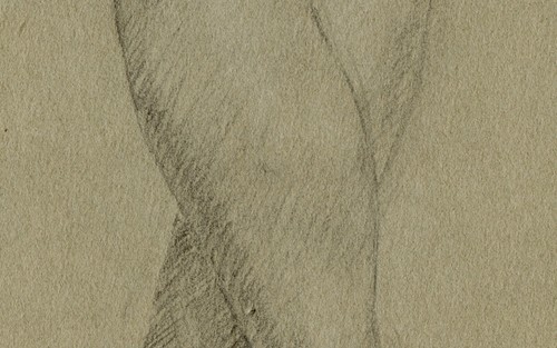 19th century academic male nude figure drawing German School academie c. 1840 - Picture 11 of 14