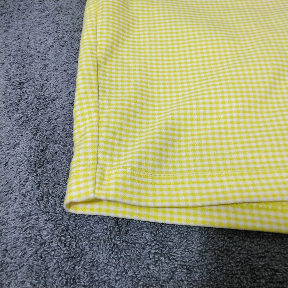 Bermudas Nanette Lepore para mujer talla M amarillas a cuadros elásticas entrepierna de 6" Foto 3 de 4