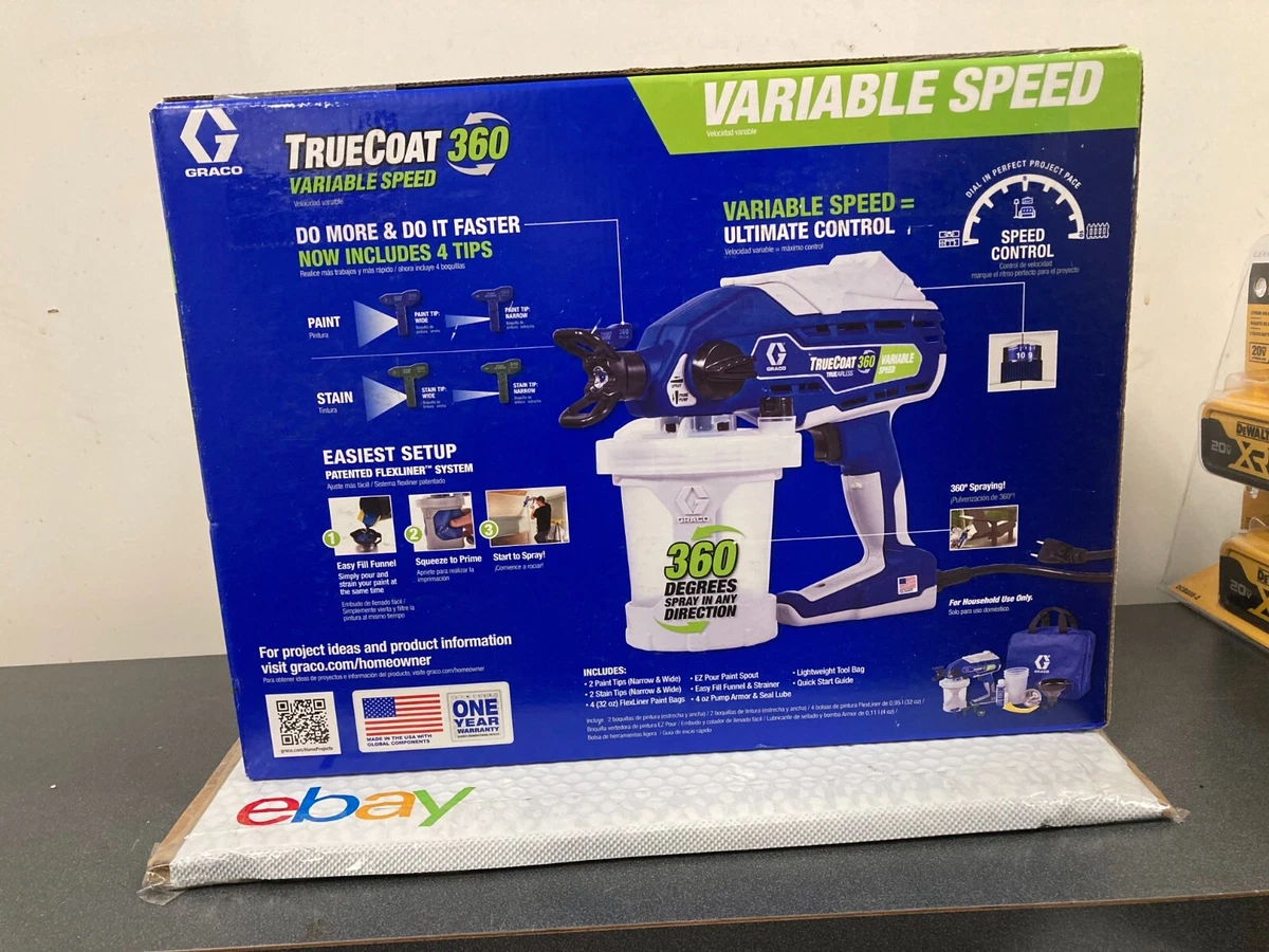 Graco truecoat 360 store airless paint sprayer