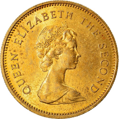 1964 Hong Kong 10 Cents - Elizabeth II Nickel brass KM# 28.1 GEM