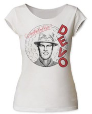 Devo "Are We Not Men " Girl's Cut Tee - L, XL - FREE SHIPPING