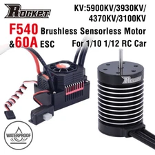 Rocket F540 Brushless Motor 5900KV 4370KV 3100KV+60A ESC for 1/10 1/12 RC Car