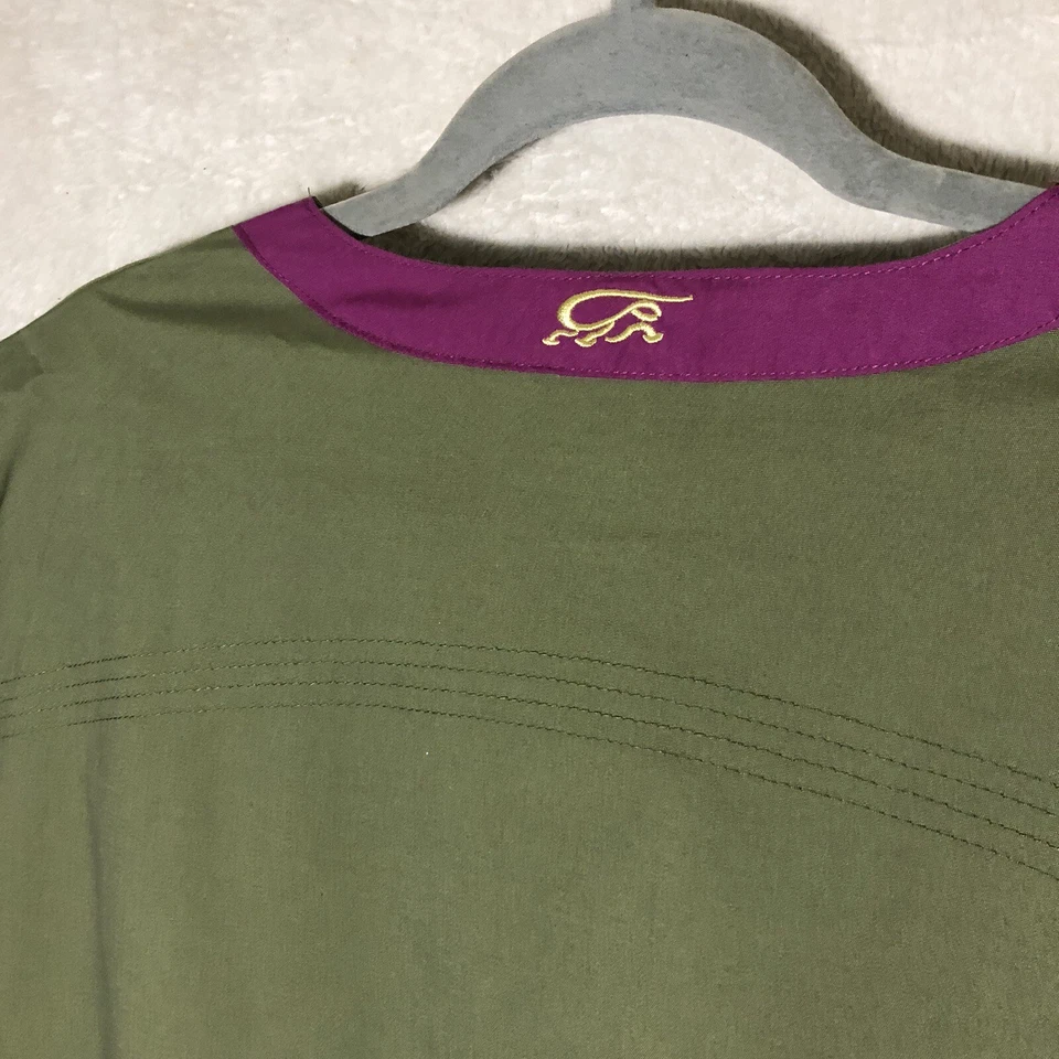 Iguana Med скраб верхний размер 3XL зеленый с фиолетовой отделкой короткий рукав - Изображение 4 из 4