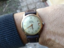 CALENDARIO AUTOMATICO MONDIA SUPERSUISSO RARO PLACCATO ORO REVISIONATO FUNZIONANTE OK