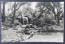 Beatrice Nebraska NE Falls Chautauqua Park Real Photo Postcard RPPC c1950