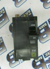 Square D QOB230 Circuit Breaker 30 Amp 240 Volt 2P Yellow Bolt-On 10K -WARRANTY