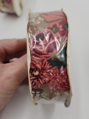 Vintage Lion Ribbon Co. New Victorian Valentines Print 25 Yards Each 3 Rolls - Picture 6 of 12