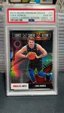 2019 Hoops Premium Stock Luka Dončić Lights Camera Action Holo Psa 10 Rare #15