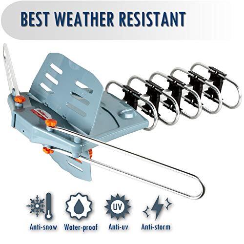 HDTV Antenna Amplified Digital Outdoor Antenna 150 Miles Range, 360 Degree - Afbeelding 6 van 7
