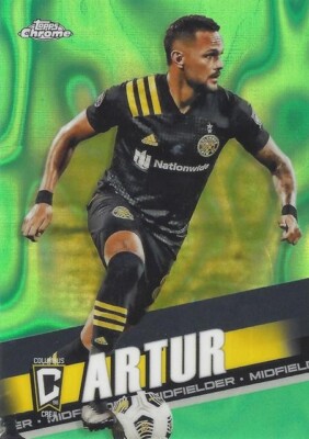 2022 Topps Chrome Major League Soccer Green Lava Parallel Cards (31 - 40) - MLS