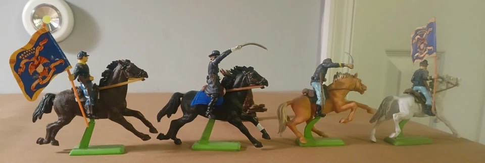 De colección 1971 British Civil War Union/Soldados de las Guerras de los Indios de Estados Unidos Foto 4 de 4