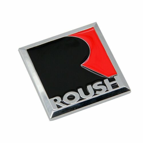 ROUSH FORD MUSTANG F-150 AILE TABLEAU DE BORD EMBLÈME BADGE 3D LOGO MÉTAL ROUGE NOIR USA