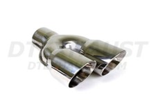 Pair Dt-25883 Lr Dual Double Wall Stagger Angle Exhaust Tip 2.5 In 4 Out 12l Pair Dt-25883 Lr Dual Double Wall Stagger Angle Exhaust Tip 2.5 In 4 Out 12l