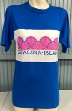 Catalina Island Tourist Large Made in USA Blue T-Shirt