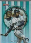 KEN GRIFFEY JR Bowman's Best REFRACTOR Baseball Card Mariners FRANCHISE FAVORITE